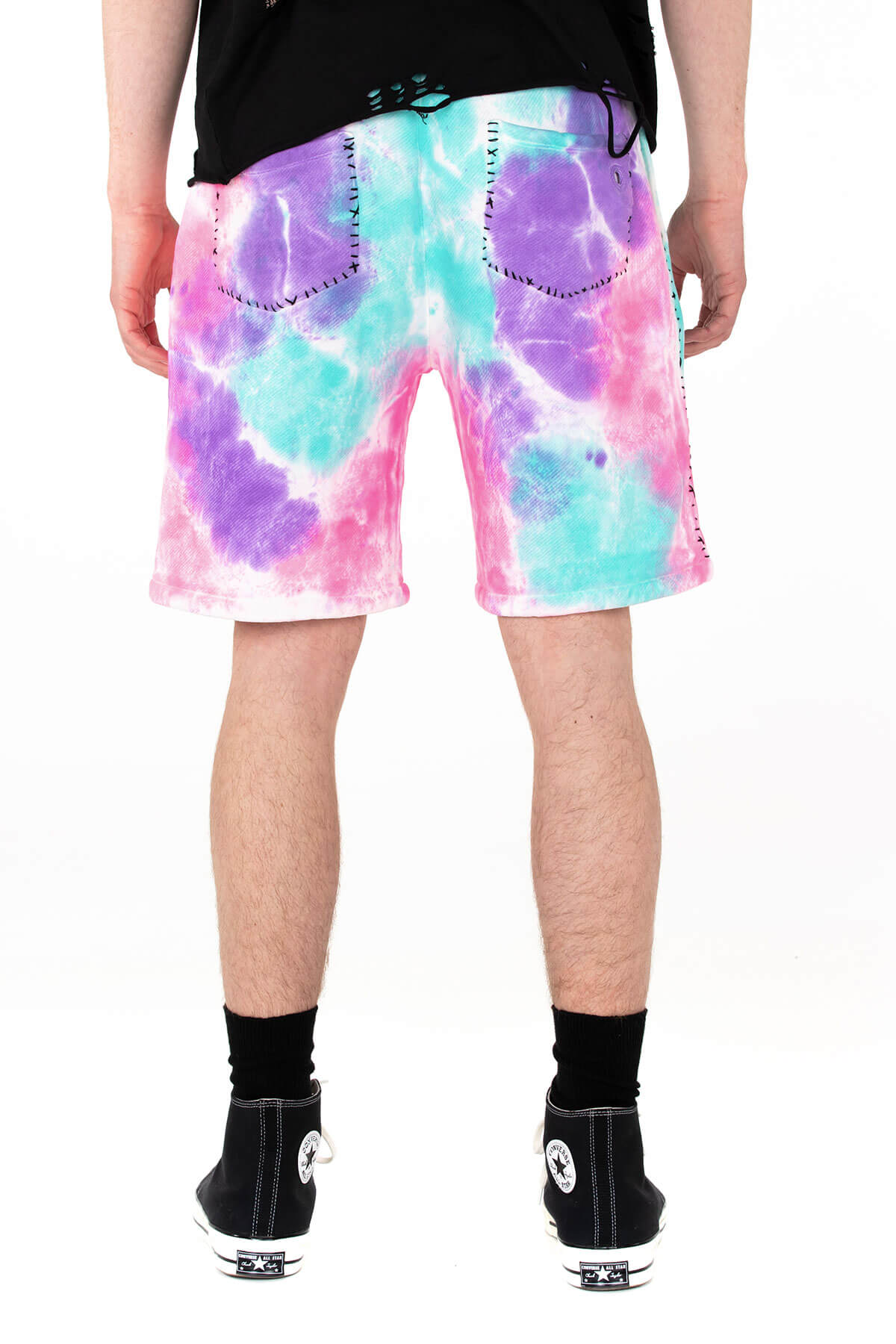 TIE DYE BASKETBALL SHORTS