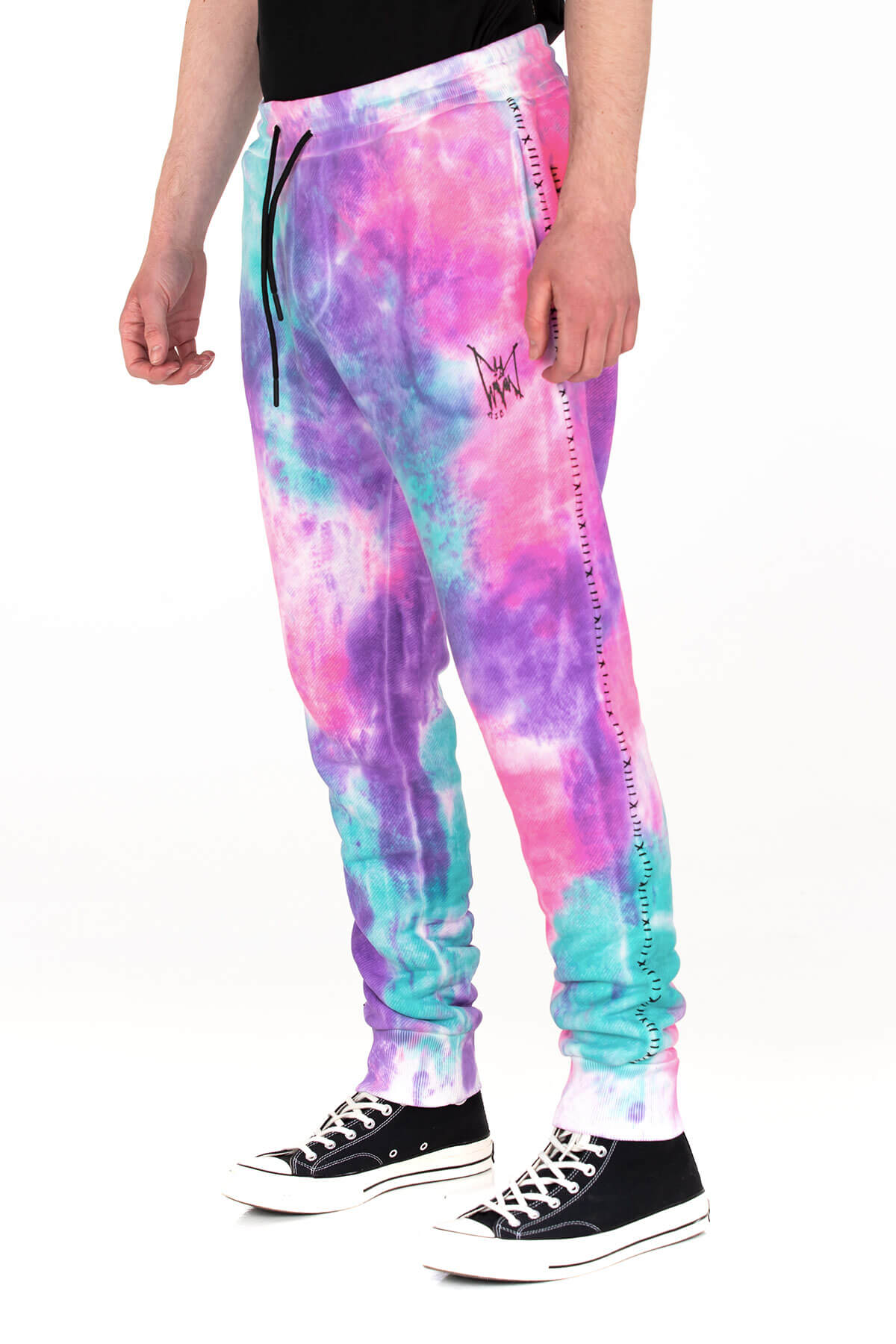 Pink tie hot sale dye track pants